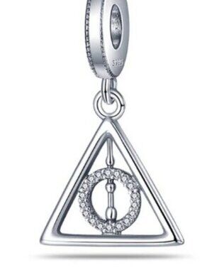 Pandora Warner Bros Sterling Silver Harry Potter Deathly Hallows Bracelet Charm
